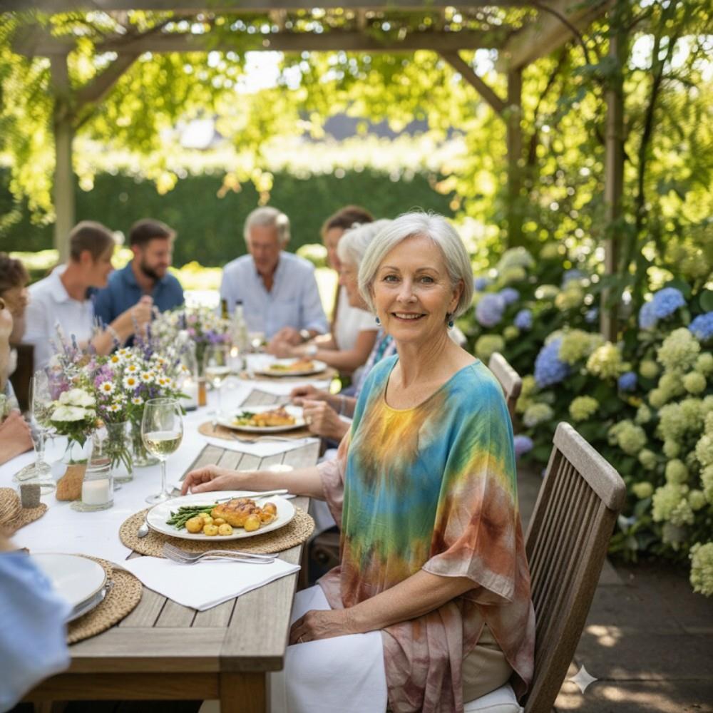 Bata kafta cetim seda pura arco-íris