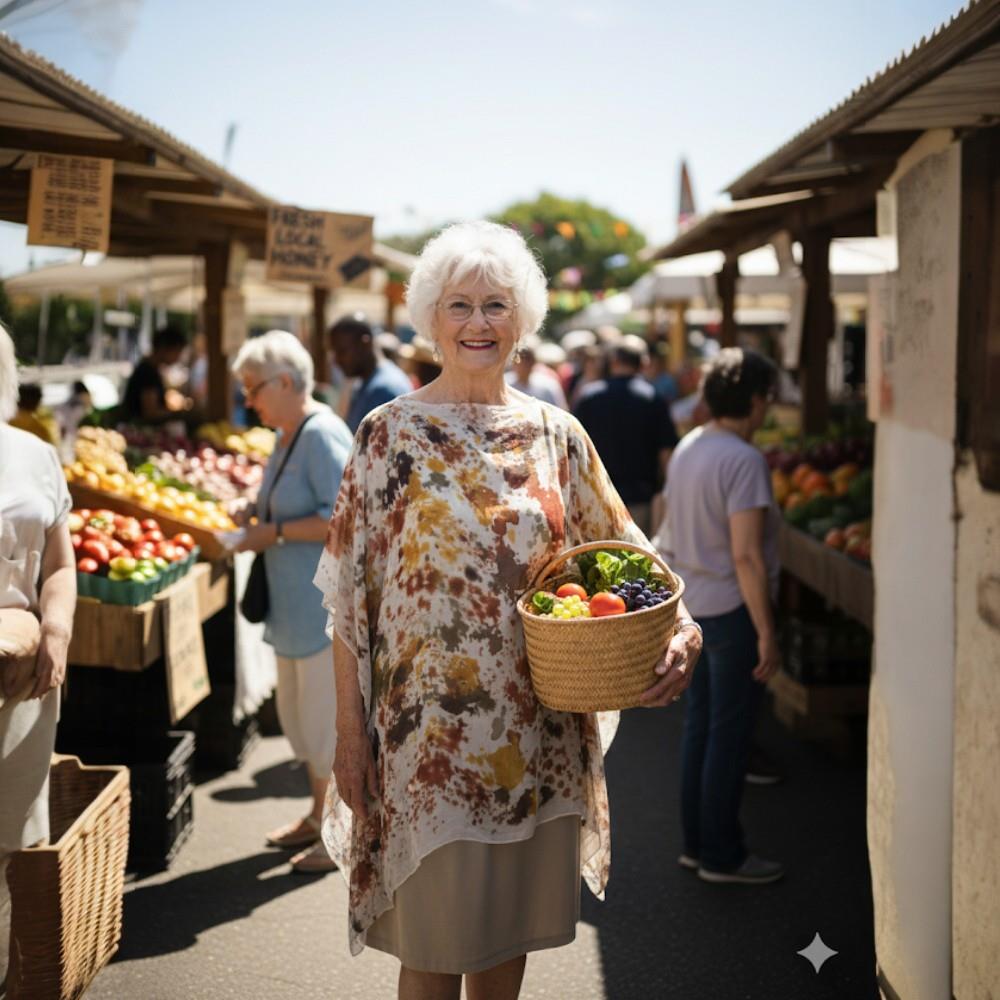 Bata kaftan crepe seda pura jardim