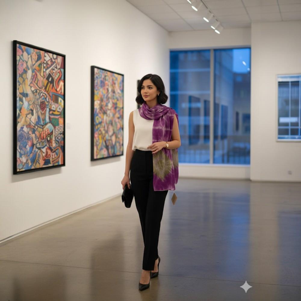 Echarpe de Seda pura